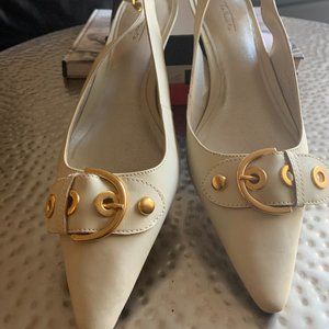 Talbots - Cream color kitten heels - New in box Never worn - size 9